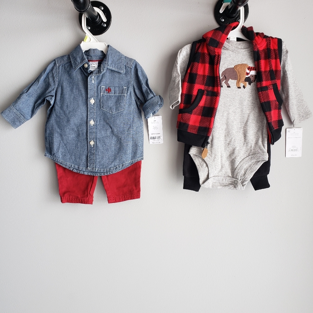 NWT Carter's baby boy's 3 month bundle
